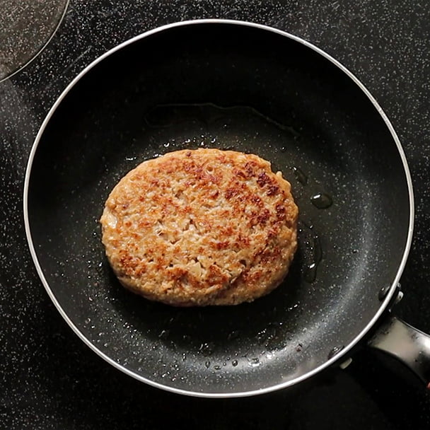 解凍したハンバーグの写真